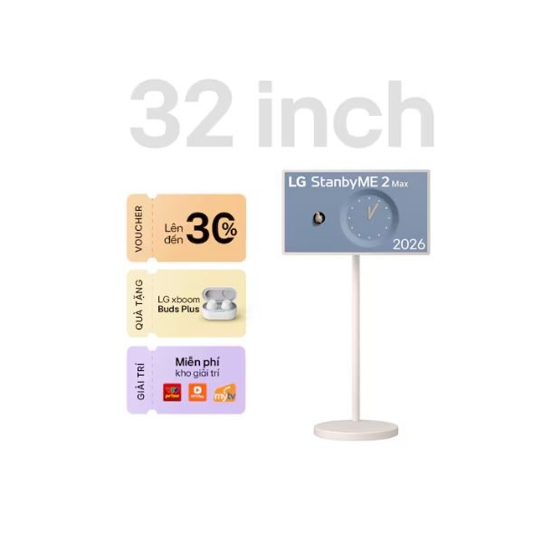 Màn hình di động LG StanbyME 2 Max LX6 2026 32 inch